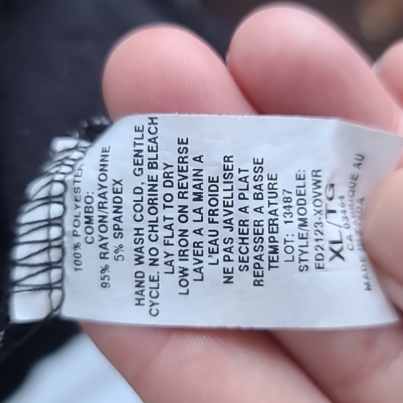 Ricki's Striped Overlay Tank XL - Picture 4 of 5